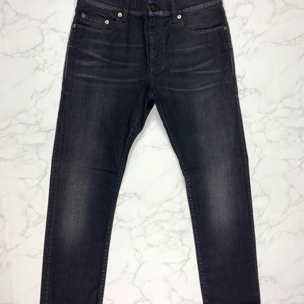 🔥65% OFF🔥 [SALE] Saint Laurent Black Denim Cropped Jeans